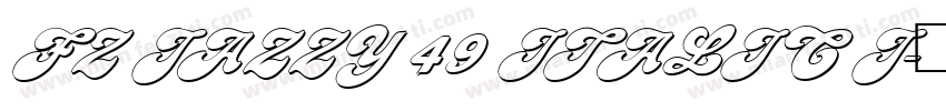 FZ JAZZY 49 ITALIC J字体转换